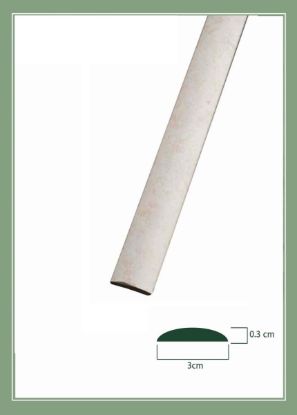 تصویر تسمه 3 سانت گرد پتينت کرم 4208